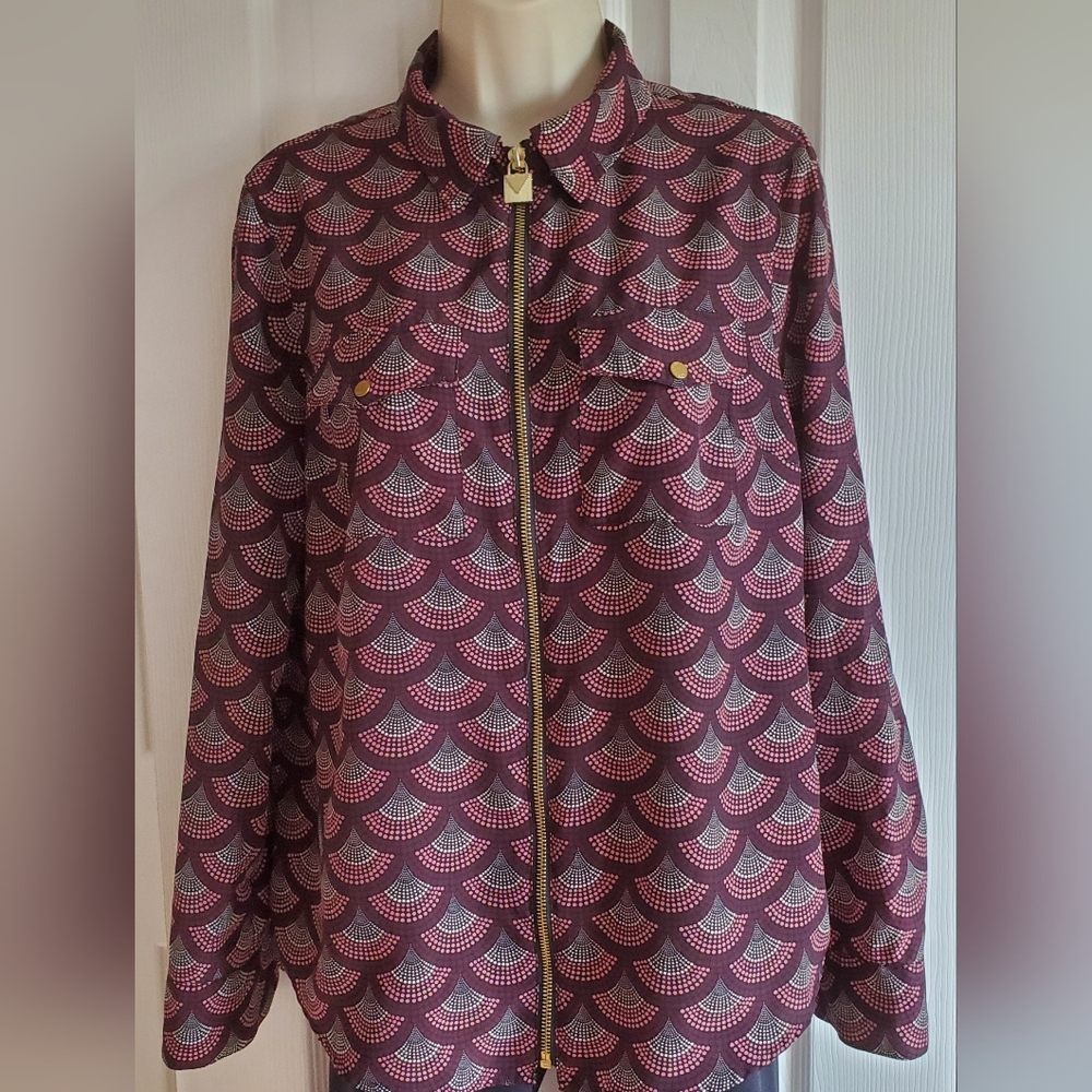 Michael Kors Scallop Print Blouse